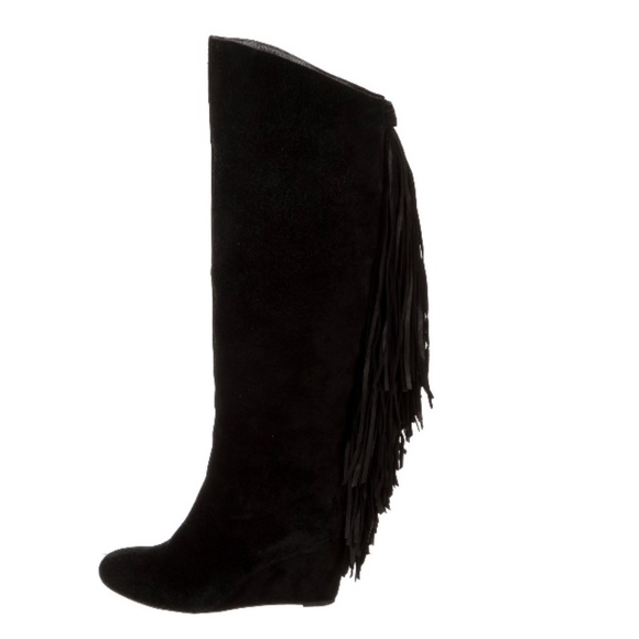Louboutin Pouliche Suede Fringe boots - Picture 2 of 9